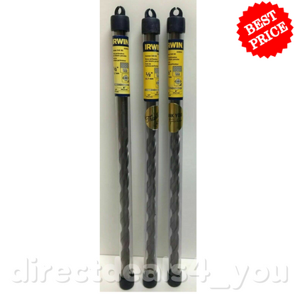 IRWIN 1/2" x 12” x8" Hammer Drill Bit 326016 Pack of 3 - GOODSZON Discount Store