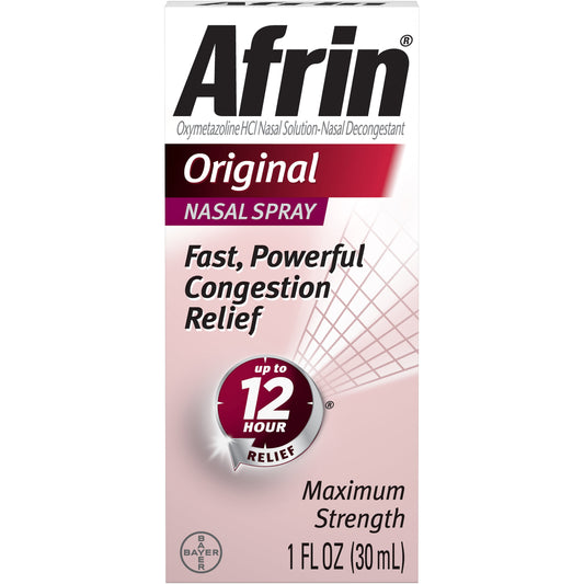 Afrin Original 12 Hour Nasal Congestion Relief Spray - 30 mL - GOODSZON Discount Store
