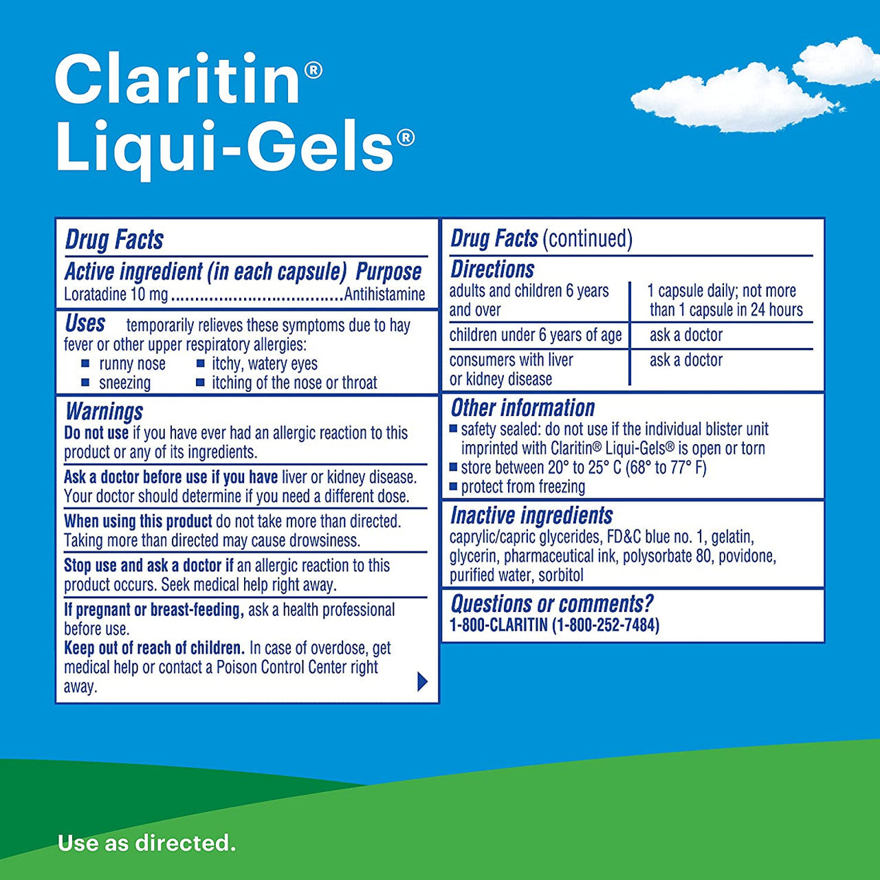 Claritin 24 Hour Allergy Medicine, Antihistamine, Liqui-Gels, 30 Ct - GOODSZON Discount Store