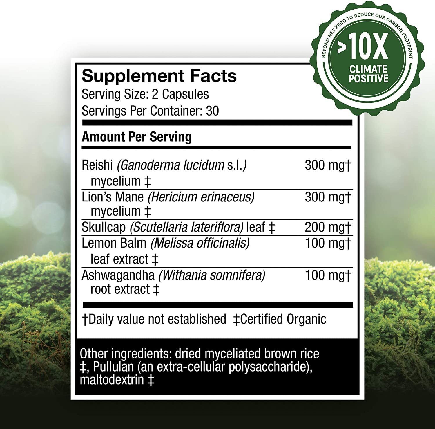 Host Defense Myco Botanicals Stress Decompress Calm 60 Capsules EXP 01/2024 - GOODSZON Discount Store