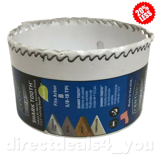 CENTURY DRILL & TOOL 05048 3" Bi-Metal Shark Tooth Hole Saw - GOODSZON Discount Store