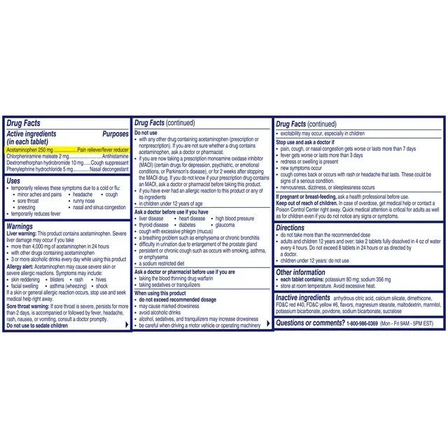 Alka-Seltzer Plus Powerfast Fizz Severe Cold & Flu, Citrus 24 Efferv Table Pack3 - GOODSZON Discount Store