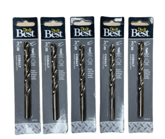 Do it Best 3/8 In. Cobalt Drill Bit 250701DB Pack of 5 - GOODSZON Discount Store