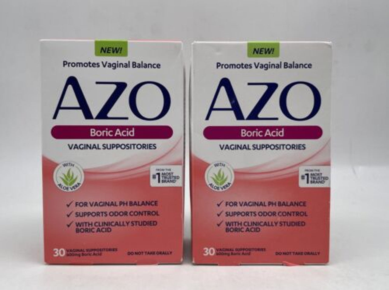 Azo Promotes Vaginal Balance - 30 Vaginal Suppositories Pack 2 - GOODSZON Discount Store