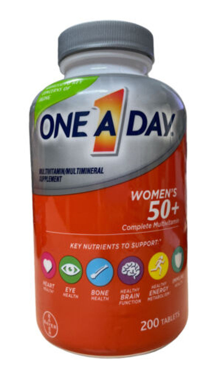 ONE A DAY Womens 50+ Complete Multivitamin 200 tabs - GOODSZON Discount Store