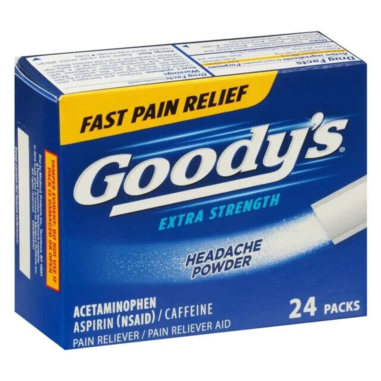 Goody's Extra Strength Headache Powder, 24 Powder Sticks Rack of 2 - GOODSZON Discount Store