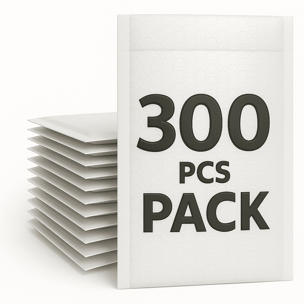 Poly Bubble Mailers, 6 x 9 inches, Self-Seal Padded Envelopes, 300 Pack - GOODSZON Discount Store