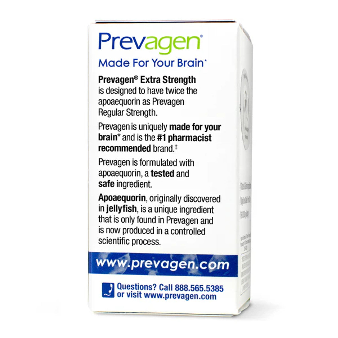 Prevagen Extra Strength 20mg, 30 Capsules, with Apoaequorin & Vitamin D and 7-Day Pill Minder - GOODSZON Discount Store