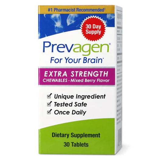 Prevagen Extra Strength 20mg, 30 Capsules, with Apoaequorin & Vitamin D and 7-Day Pill Minder - GOODSZON Discount Store