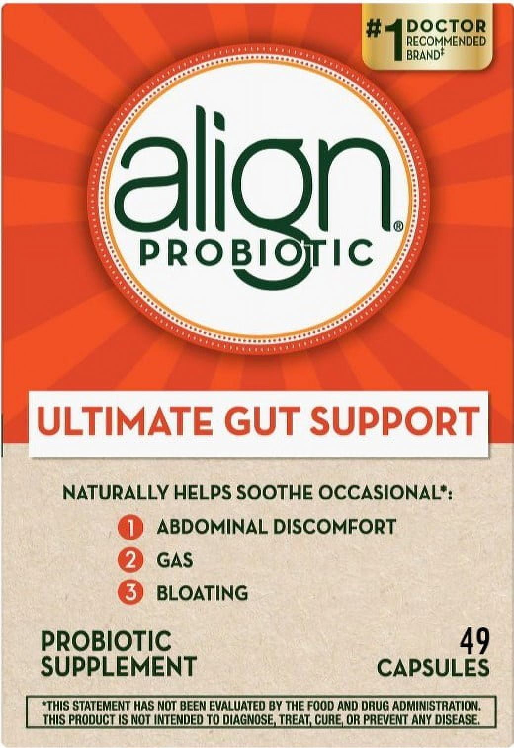 Align Ultimate Gut Support Probiotic Daily Digestive Health Supplement Capsules, 49 Ct (Packing May Vary) *EN - GOODSZON Discount Store