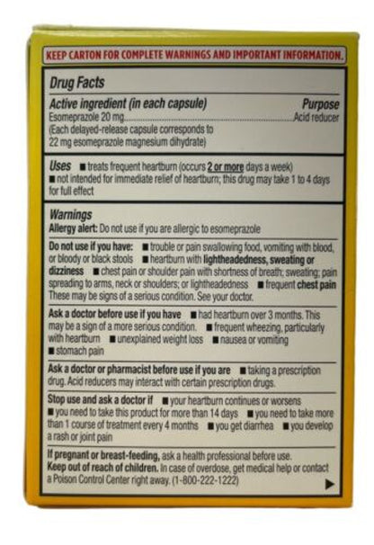 Walgre ens Esomeprazole Magnesium 14 mini caps Pack 2 - GOODSZON Discount Store