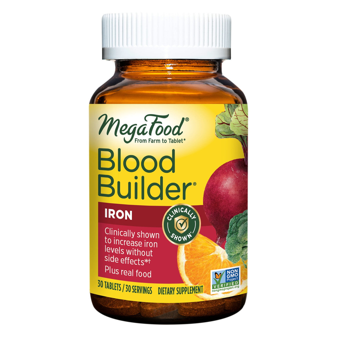 MegaFood Blood Builder, Iron, 30 Tablets - GOODSZON Discount Store