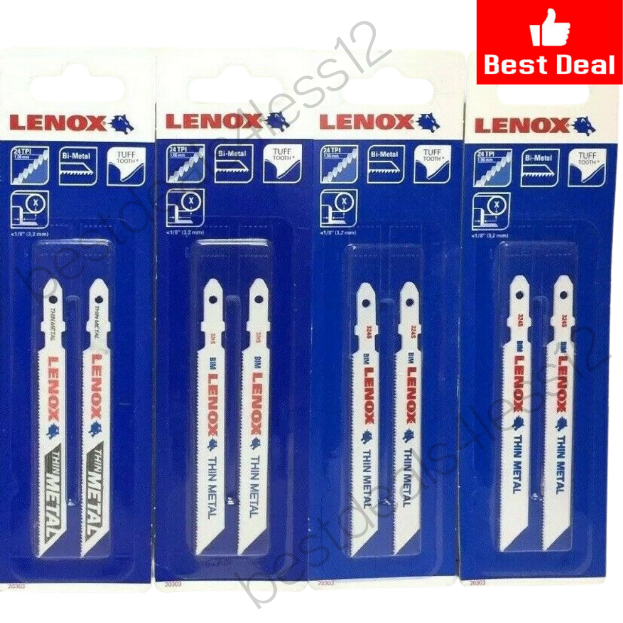 Lenox Thin Metal Saw Blades 20303 Pack of 4 - GOODSZON Discount Store