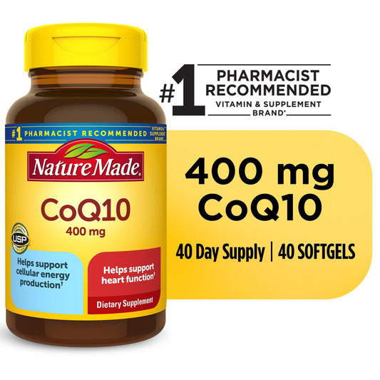 Nature Made CoQ10 400 mg Softgels, Dietary Supplement for Heart Health Support, 40 Count - GOODSZON Discount Store