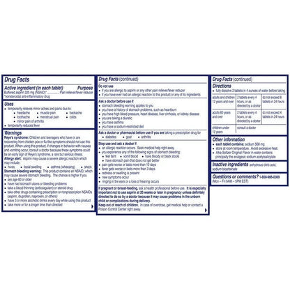 Alka-Seltzer Effervescent Headache Pain Relief Antacid 24 Tablets Pack of 2 - GOODSZON Discount Store