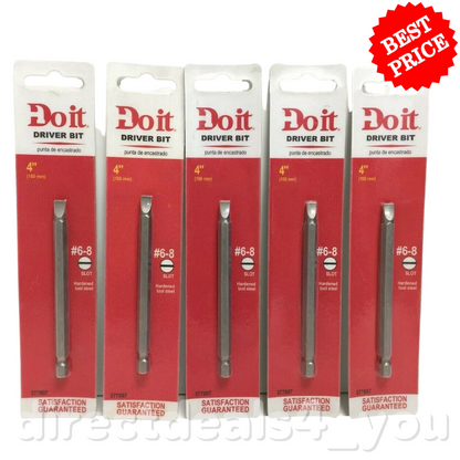 Do It 4" Driver Bit #6-8 377007 Pack of 5 - GOODSZON Discount Store