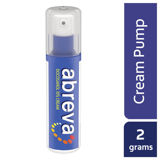 Abreva Docosanol 10% Cream Pump, FDA Approved Treatment for Cold Sore/Fever Blister, 2 grams - GOODSZON Discount Store