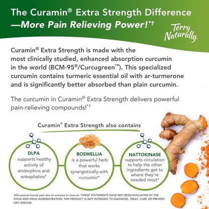 EuroPharma - Terry Naturally Curamin Extra Strength with BCM-95 - 120 Tablets - GOODSZON Discount Store