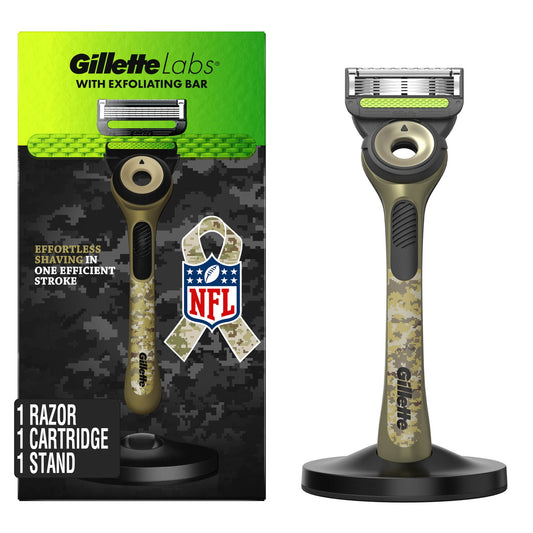Gillette Labs with Exfoliating Bar Men’s Salute to Service Razor with Stand - GOODSZON Discount Store