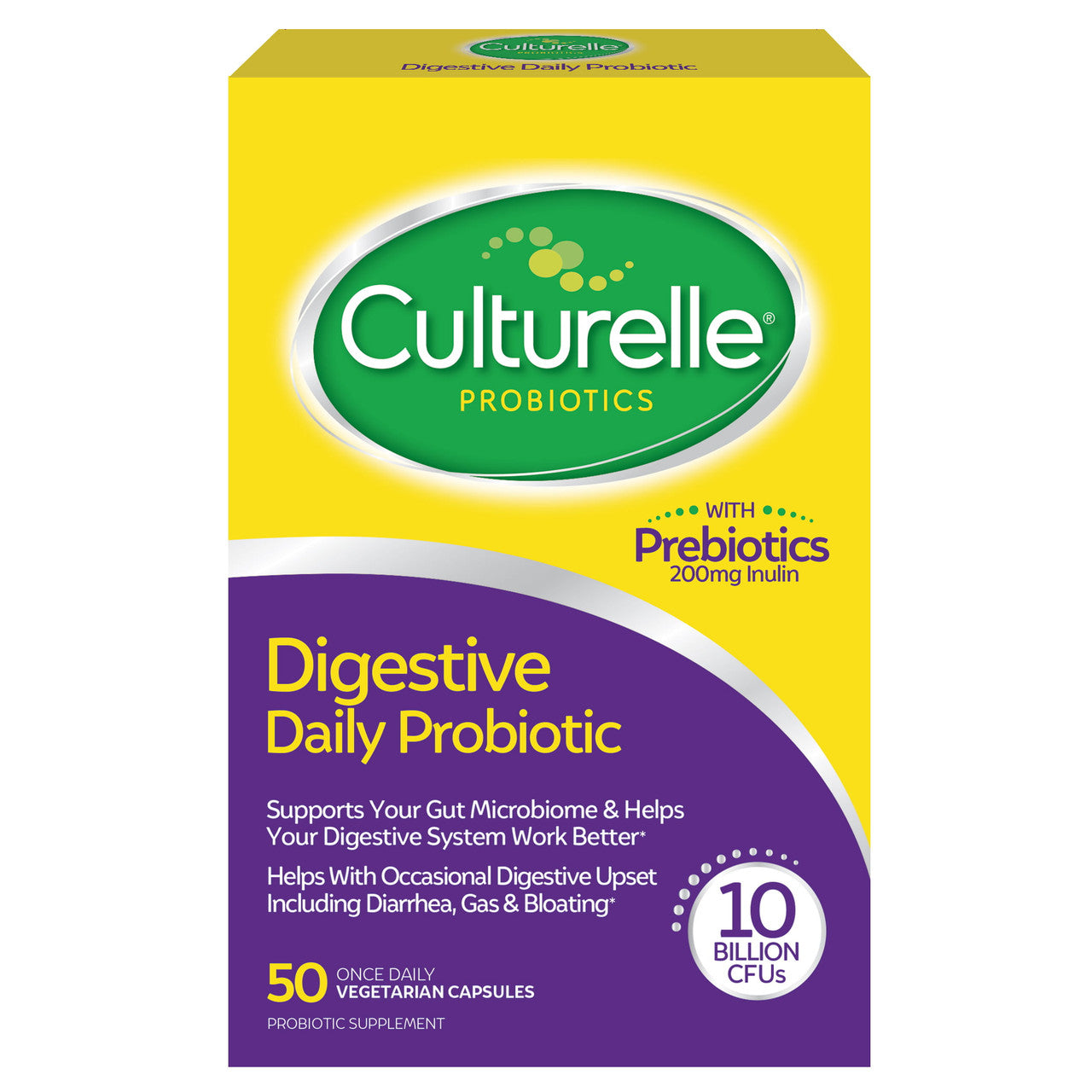 Culturelle Unisex Digestive Health Daily Probiotic Supplement, 50 Ct - GOODSZON Discount Store