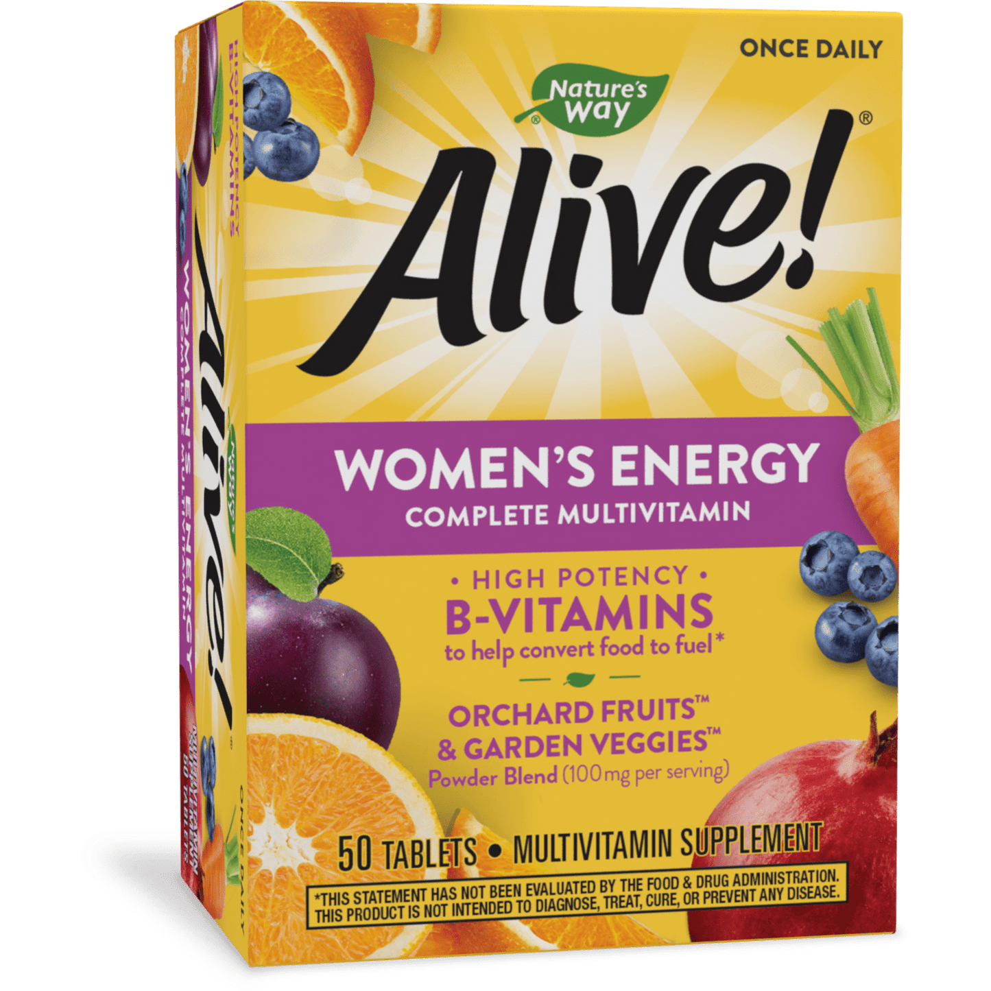 Alive! Women's Energy Complete Daily Multivitamin Tablets, 50 Count - GOODSZON Discount Store