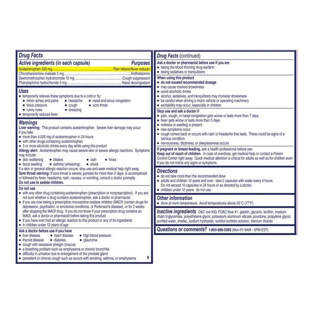 Alka-Seltzer Plus Maximum Strength Powermax Cold & Cough 24 Liquid Gels Exp 9/24 - GOODSZON Discount Store