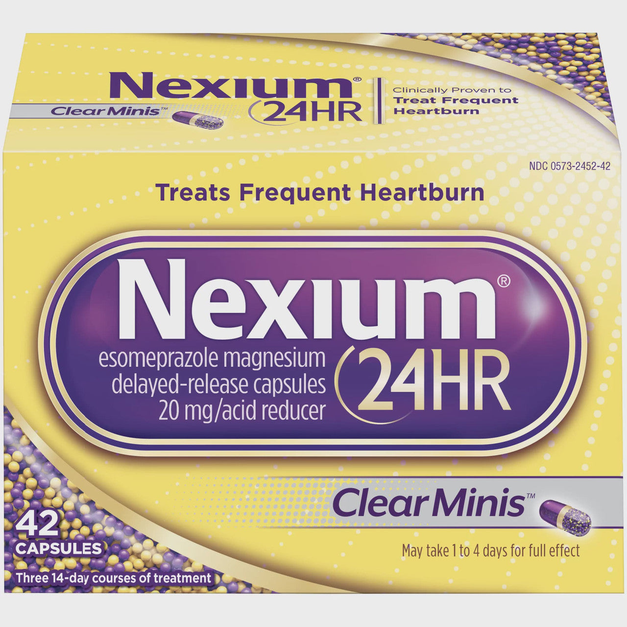 Nexium Clearminis Delayed Release Heartburn Relief Capsules, 20 Mg, 42 Count - GOODSZON Discount Store