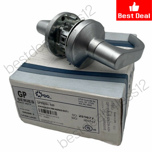 PDQ GP115BSN-626 GP Series Heavy Duty Grade 2 Lever Lock - GOODSZON Discount Store