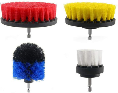 Drill Brush Attachment 4 Piece Drill Scrub Brush Set - GOODSZON Discount Store
