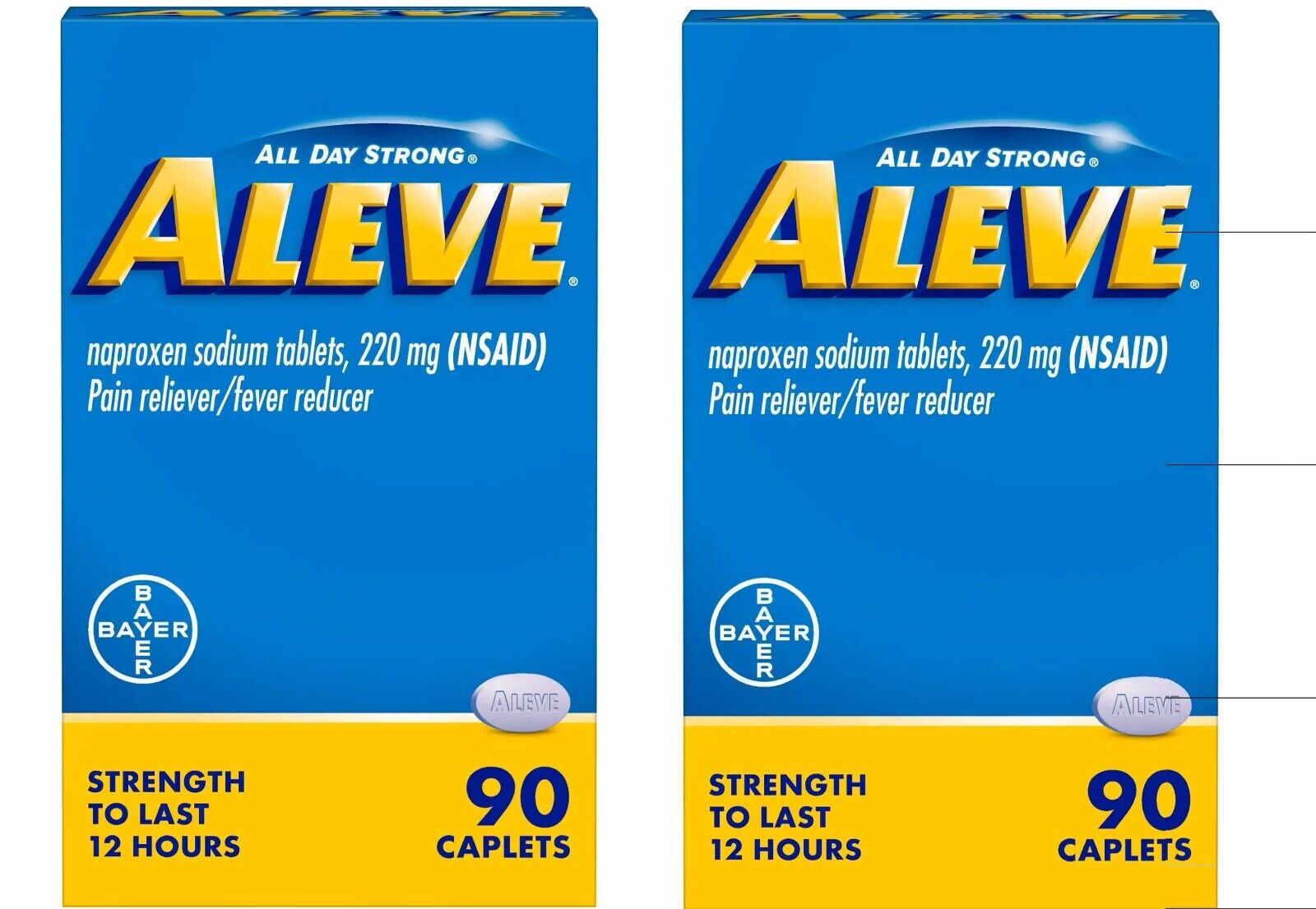 Aleve All Day Strong Naproxen Sodium Tablets, 220 mg, 90 count Exp 12/2024+ - GOODSZON Discount Store