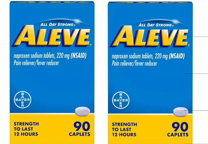 Aleve All Day Strong Naproxen Sodium Tablets, 220 mg, 90 count Exp 12/2024+ - GOODSZON Discount Store