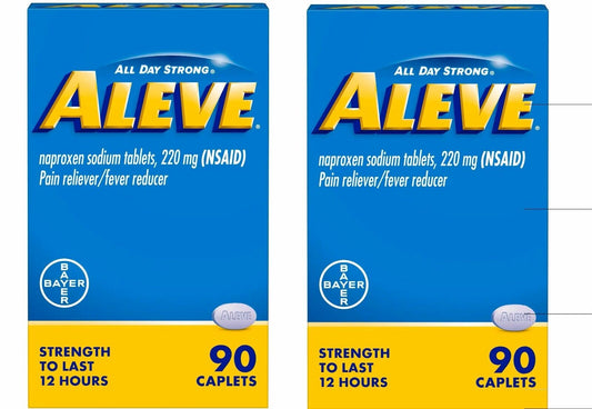 Aleve All Day Strong Naproxen Sodium Tablets, 220 mg, 90 count Exp 12/2024 - GOODSZON Discount Store
