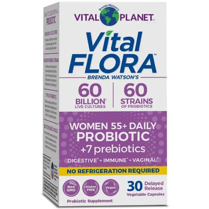 Vital Planet Women 55+ Daily Probiotic + 7 prebiotics 30 VegCap - GOODSZON Discount Store