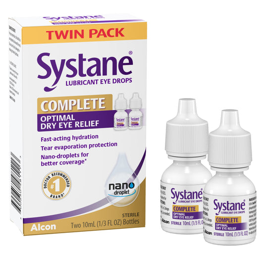 Systane Complete Dry Eye Care Symptom Relief Eye Drops, Twin Pack - GOODSZON Discount Store