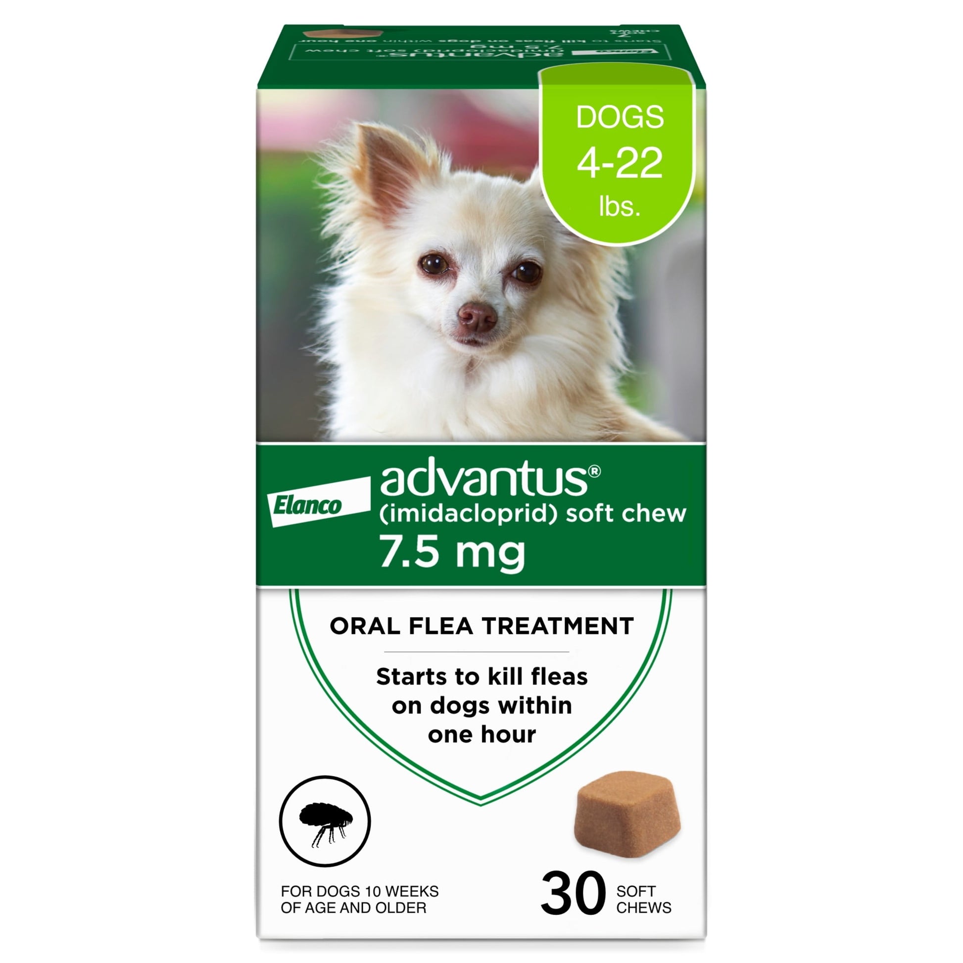 Advantus Chewable Flea Treatment for Dogs 4 - 22 lbs. | 30 Soft Chews - GOODSZON Discount Store