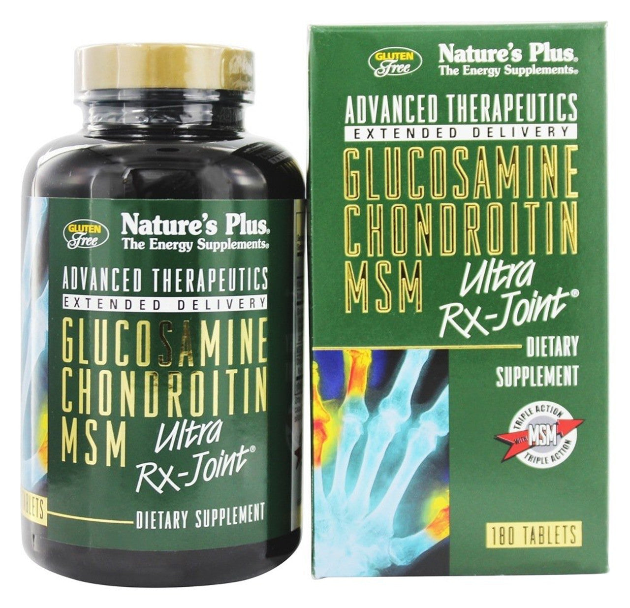 Nature's Plus - Glucosamine Chondroitin MSM Ultra Rx-Joint - 180 Tablets - GOODSZON Discount Store