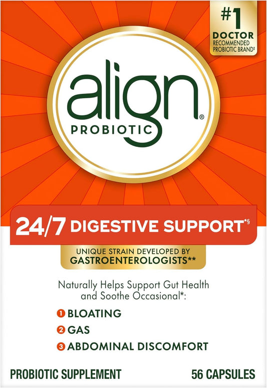 Align Probiotics, Probiotics for Women and Men, Daily Probiotic Supplement for Digestive Health, 28 Capsules - GOODSZON Discount Store