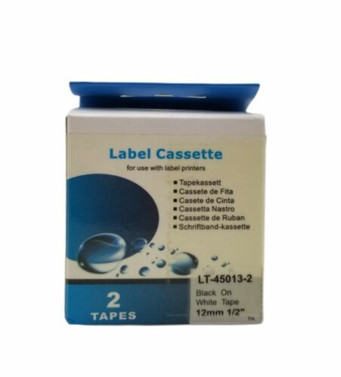 Motan D1 Label Tape 45013 Standard Label Cassette 12 mm 1/2" Black on White Tape - GOODSZON Discount Store