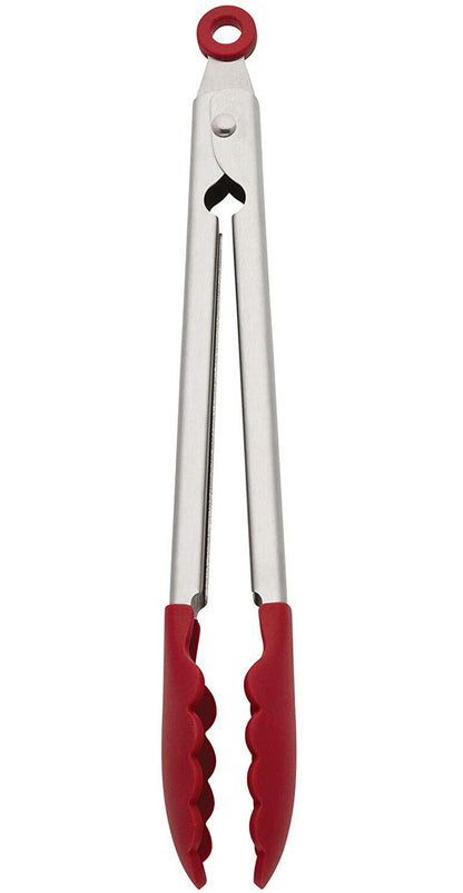 KitchenAid Stainless Steel Nylon Tipped Tongs Red - GOODSZON Discount Store