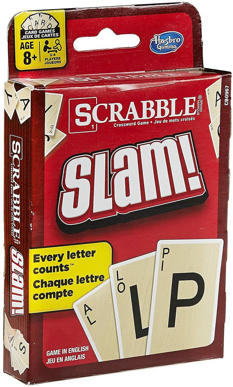 Hasbro Gaming SCRABBLE Slam Card Game English for Kid-Teen-Adult Pack of 3 - GOODSZON Discount Store