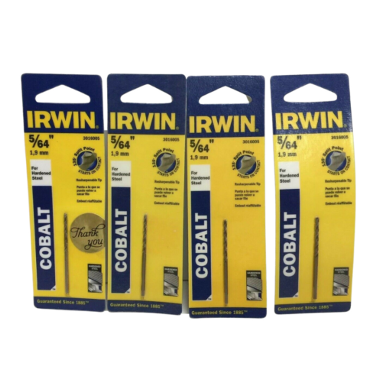IRWIN Split Point Drill Bit Cobalt For Hardened Steel 5/64 Inch 135 Pack of 4 - GOODSZON Discount Store