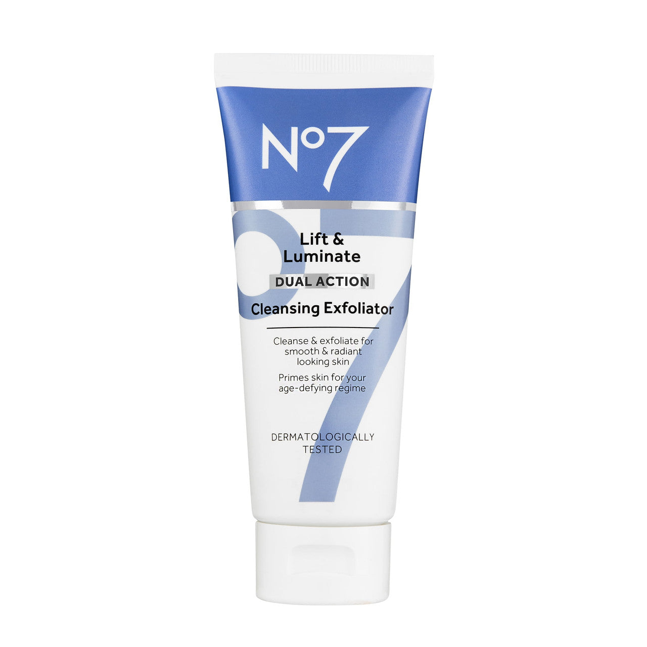 No7 Lift & Luminate Dual Action Cleansing Exfoliator with Vitamin C, E & B5, Sensitive Skin, 3.3 oz - GOODSZON Discount Store