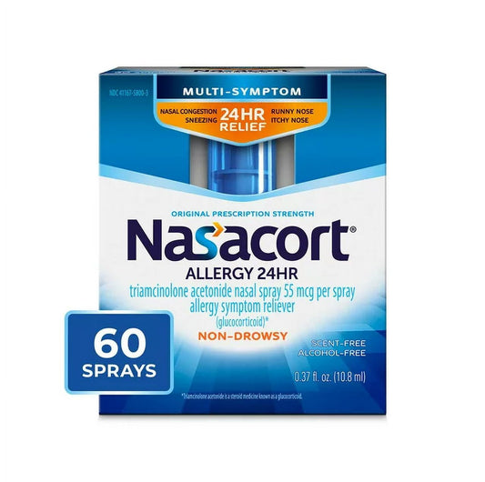 Allergy Nasal Spray for Adults, Non-drowsy & Alcohol Free, 60 Sprays, 0.37 fl. oz. - GOODSZON Discount Store