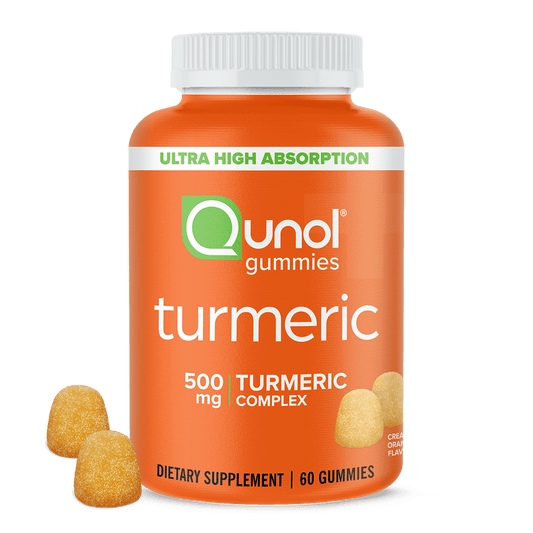 Qunol Turmeric Curcumin Gummies (60 Count) with Ultra High Absorption, 500mg Joint Support Herbal Supplement - GOODSZON Discount Store