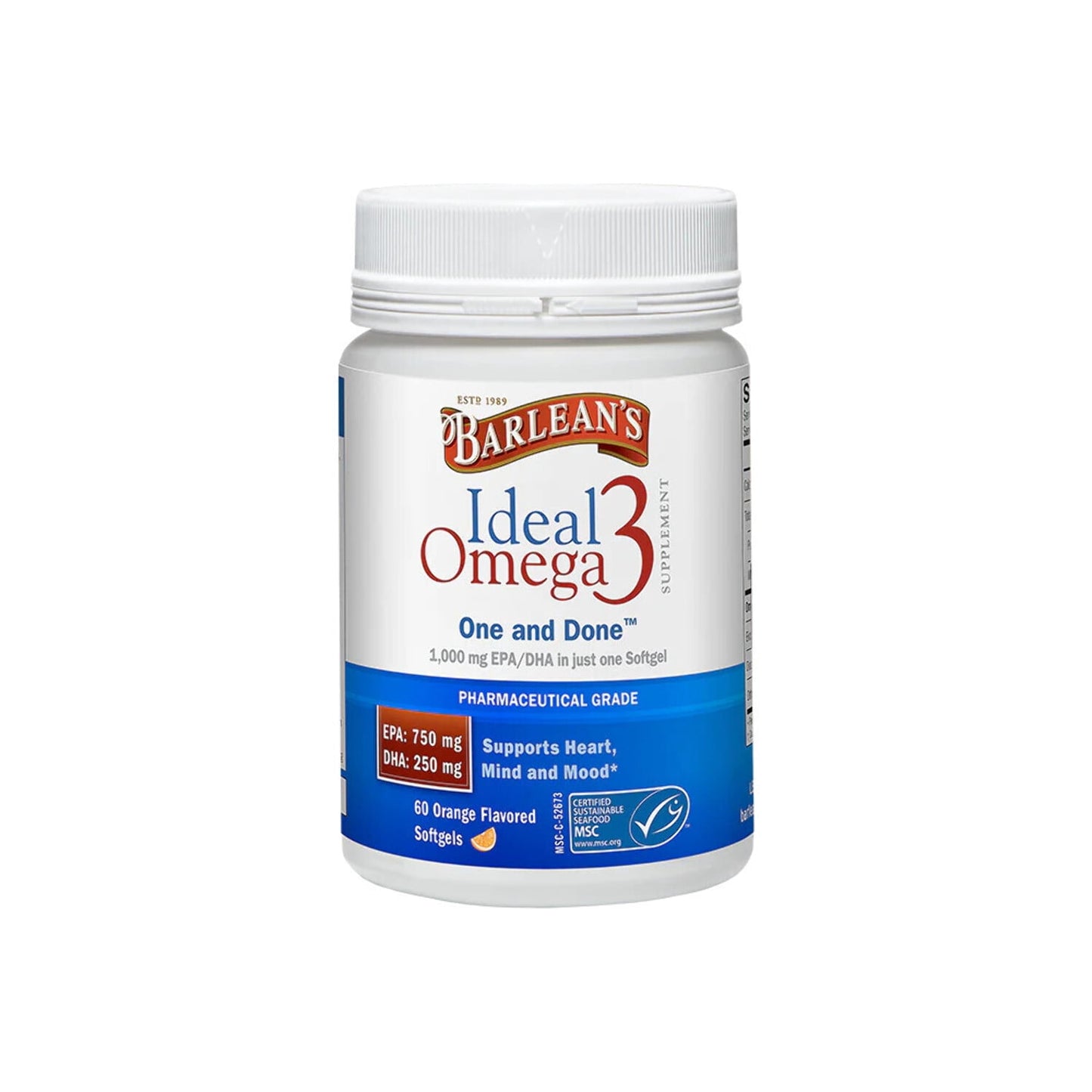 Barlean's Ideal Omega 3 60 Softgels - GOODSZON Discount Store