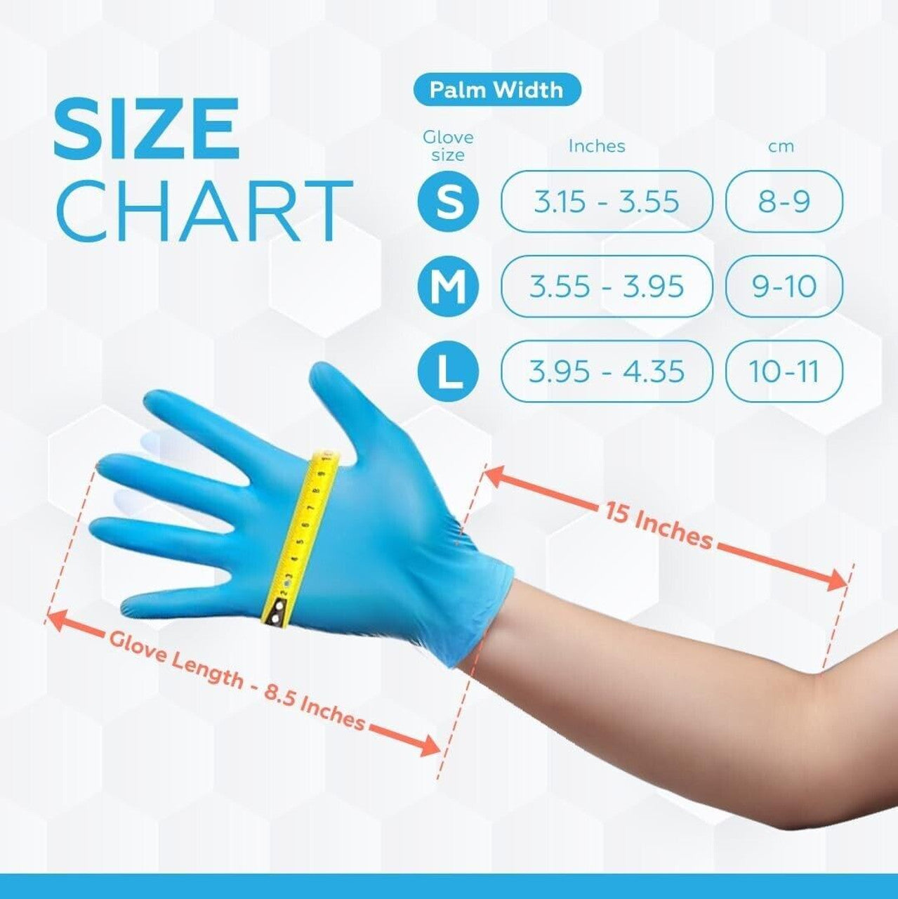 100 Pc Nitrile Gloves - Powder & Latex Free Disposable Exam - Medical&Food Grade - GOODSZON Discount Store