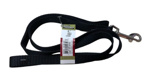 Alliance Black Leash, 4 ft. - GOODSZON Discount Store
