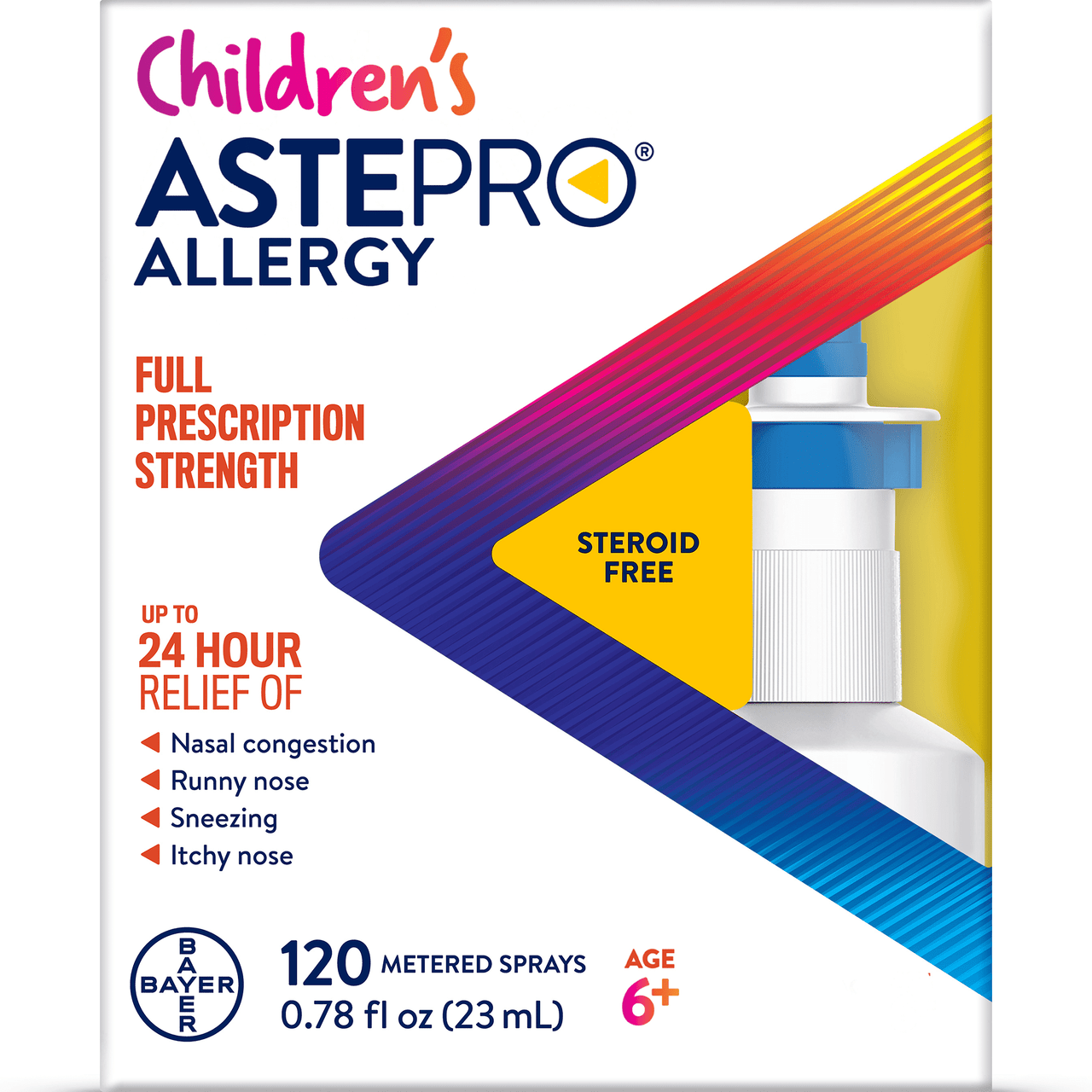 Children's Astepro Allergy Medicine, Steroid Free Antihistamine Nasal Spray, 60 Metered Sprays - GOODSZON Discount Store