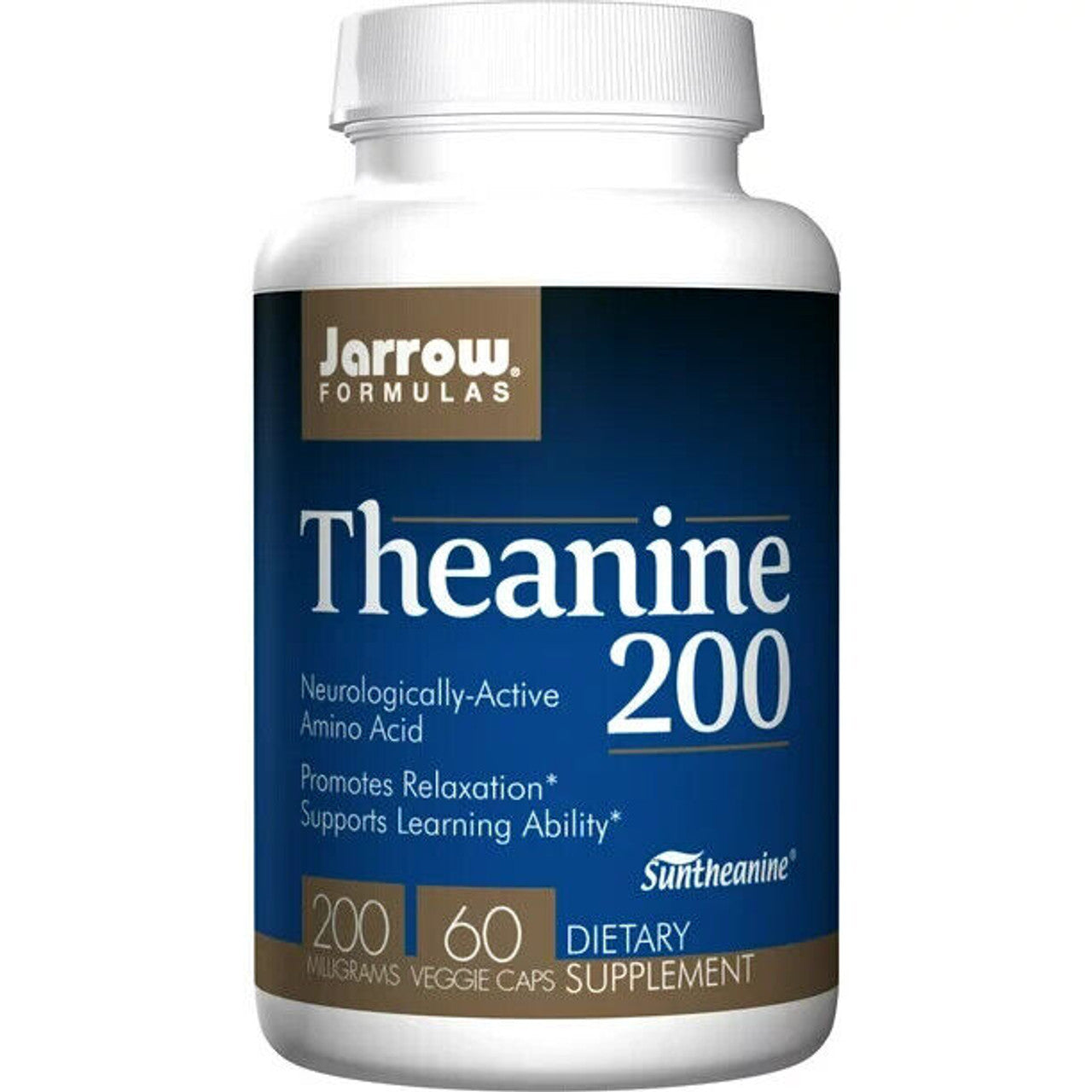 Jarrow Formulas Extra Strength Theanine 200 mg, Dietary Supplement That Promotes Relaxation, Amino Acid Supplement for Relaxation Support, 60 Veggie Capsules, 60 Day Supply - GOODSZON Discount Store