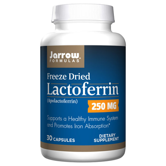 Jarrow Formulas Lactoferrin 250 mg - Immune-Supporting Glycoprotein - Supports Immune Function & Iron Absorption - Freeze Dried - Dietary Supplement - 30 Servings (Packaging May Vary) - GOODSZON Discount Store